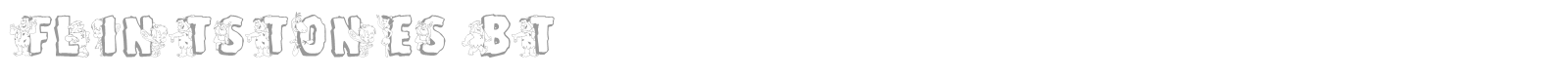 Flintstones font preview